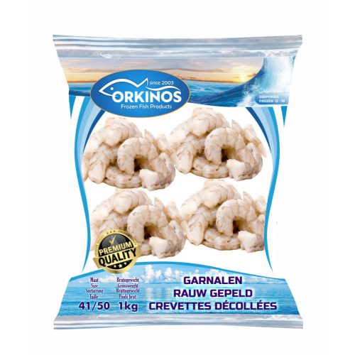 GARNALEN RAUW GEPELD 41/50  1 kg (1 karton / 10 Stk)