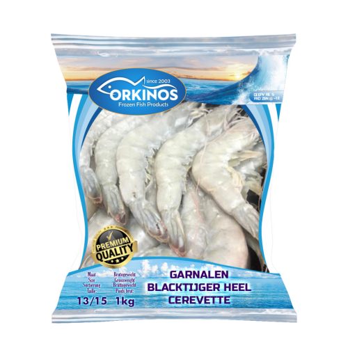 GARNALEN BLACKTIJGER HEEL 13/15 -  1 kg (1 karton / 10 Stk )