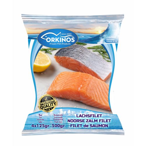  LACHSFILET NOORSE 500GR  4X125 gr (1 karton / 10 Stk)