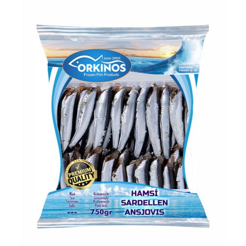 TEMİZLENMİŞ HAMSİ  750 gr (1 karton / 12 Stk)