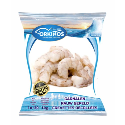GARNALEN RAUW GEPELD 16/20 1 kg (1 karton / 10 Stk)