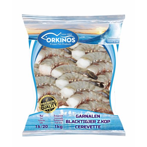 GARNALEN BLACKTIGJER Z.KOP 16-20 1KG- (1 karton / 10 Stk )